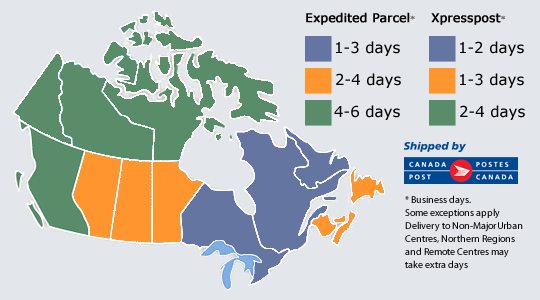 Estimated shipping times Canada to USA how can thi - The  Canada  Community
